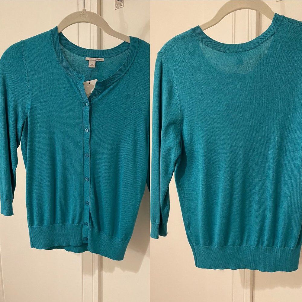 Halogen Teal Cardigan - size US SP (NWT)